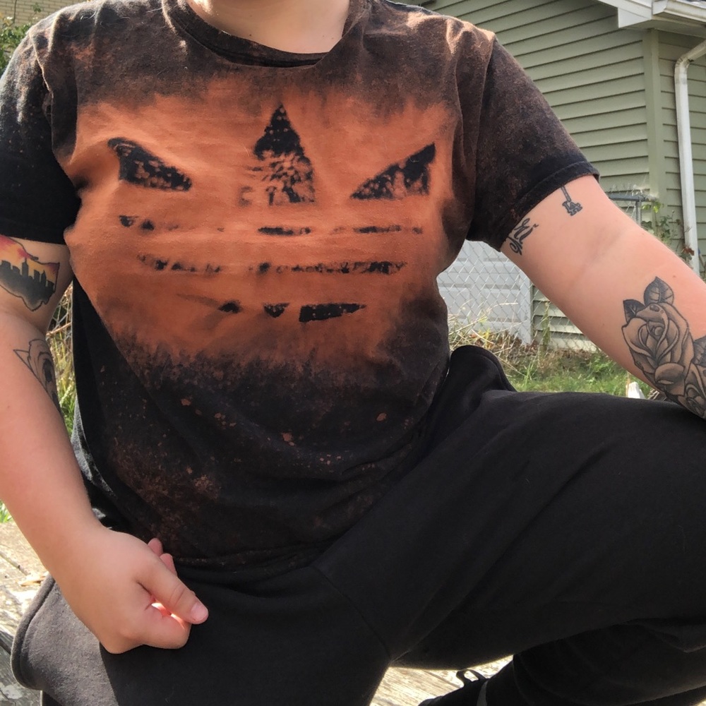 Self made adidas shirt